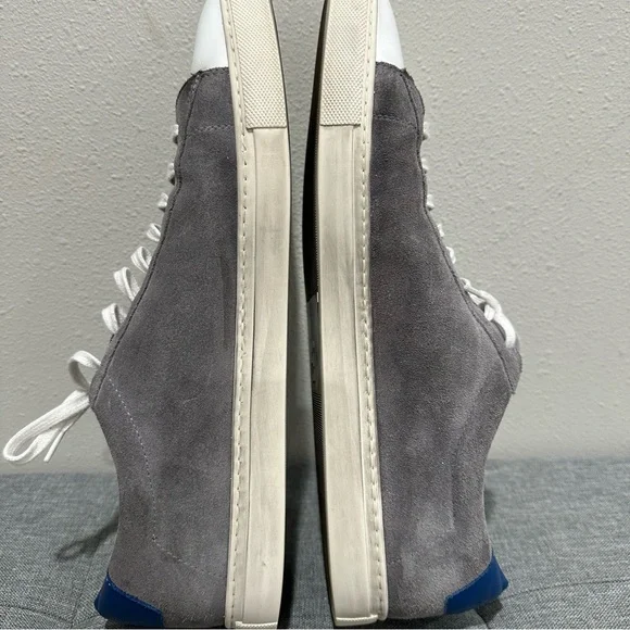 Oliver Cabell Low 1 Wallaby Gray and Blue Low-Top Sneakers